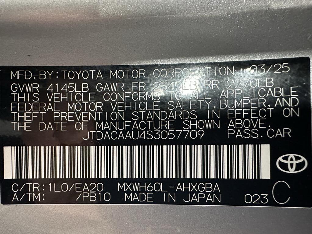 used 2025 Toyota Prius car, priced at $28,295