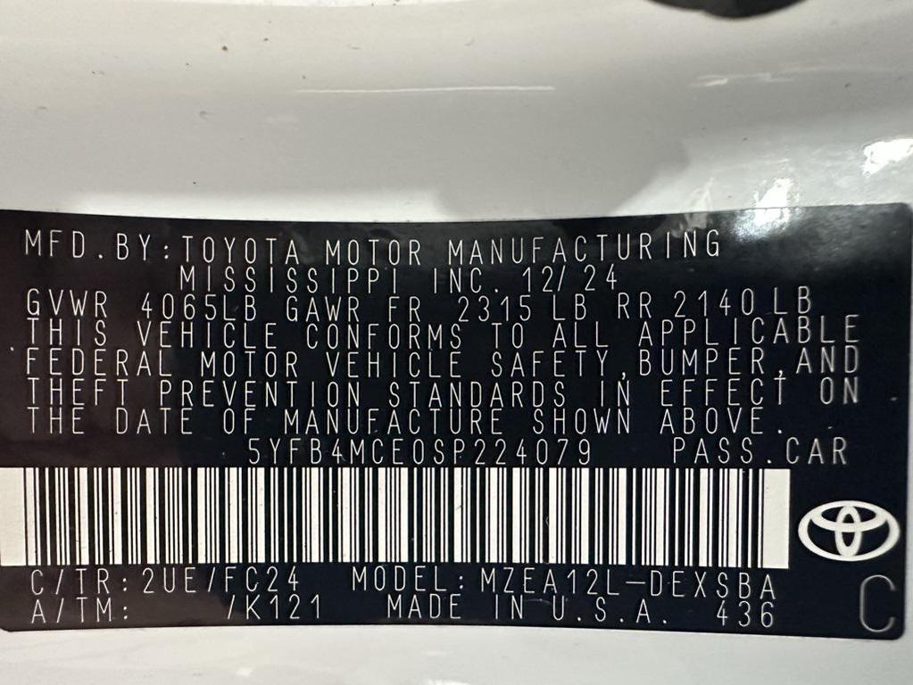 used 2025 Toyota Corolla car