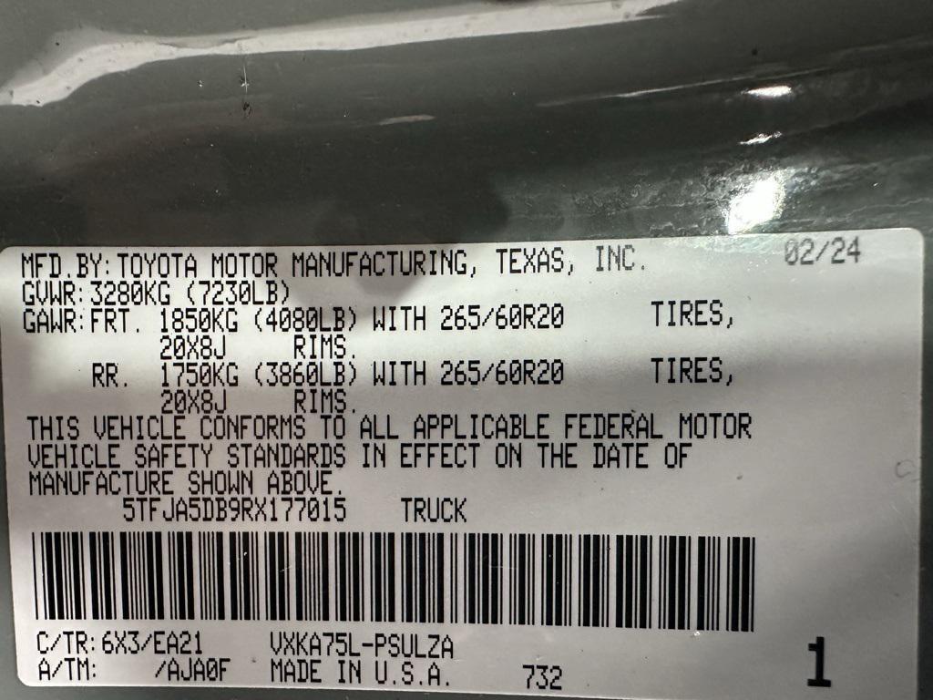 used 2024 Toyota Tundra car, priced at $46,995