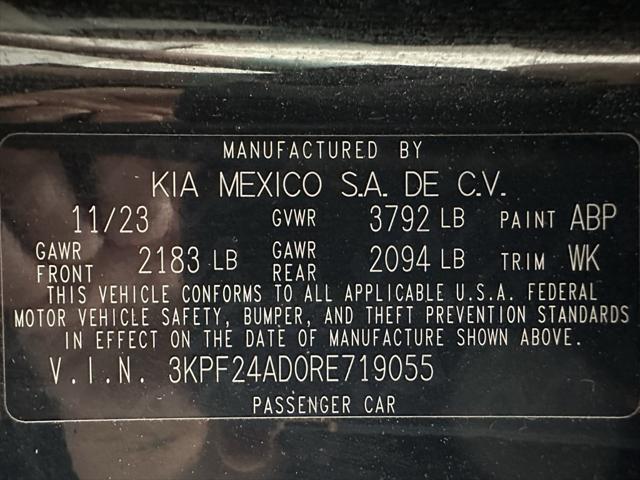 used 2024 Kia Forte car, priced at $17,495