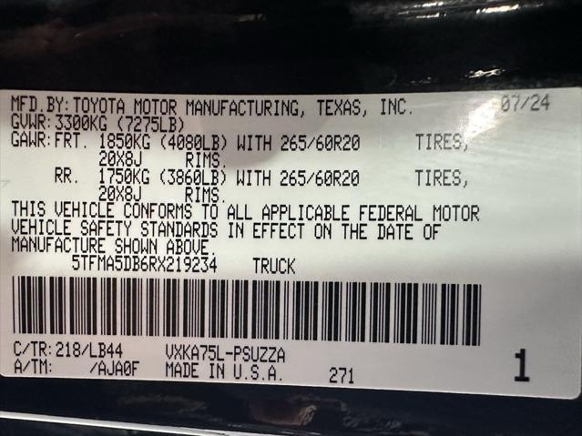 used 2024 Toyota Tundra car, priced at $53,995