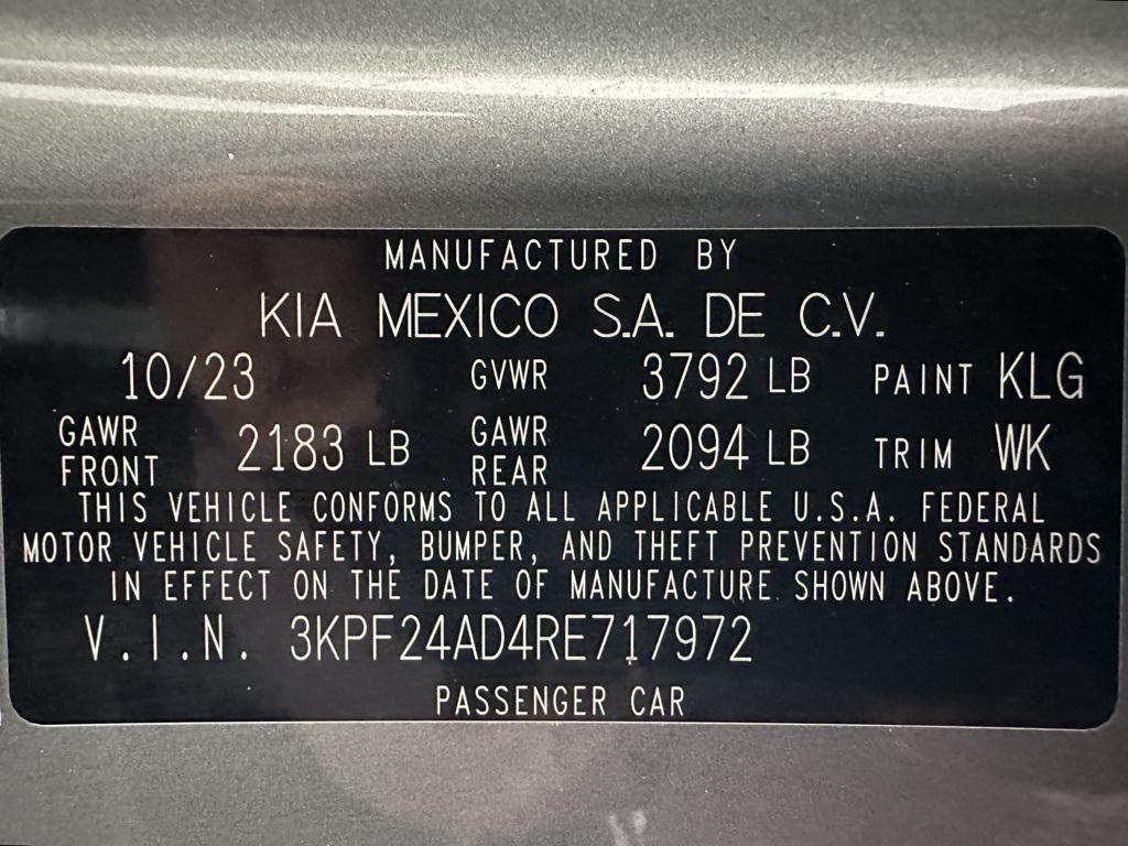 used 2024 Kia Forte car, priced at $17,995