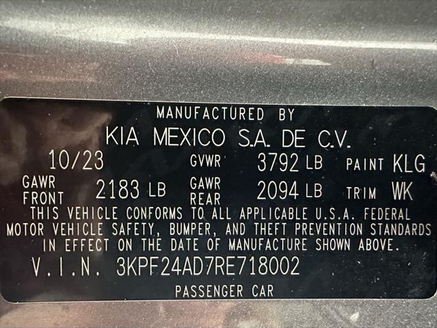 used 2024 Kia Forte car, priced at $17,695