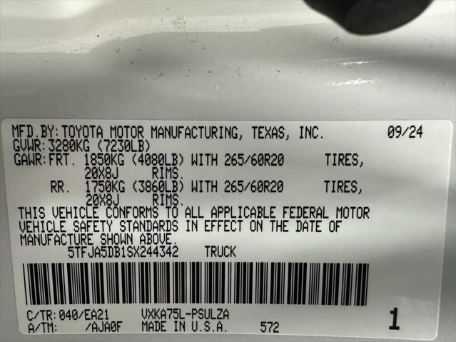 used 2025 Toyota Tundra car, priced at $53,995