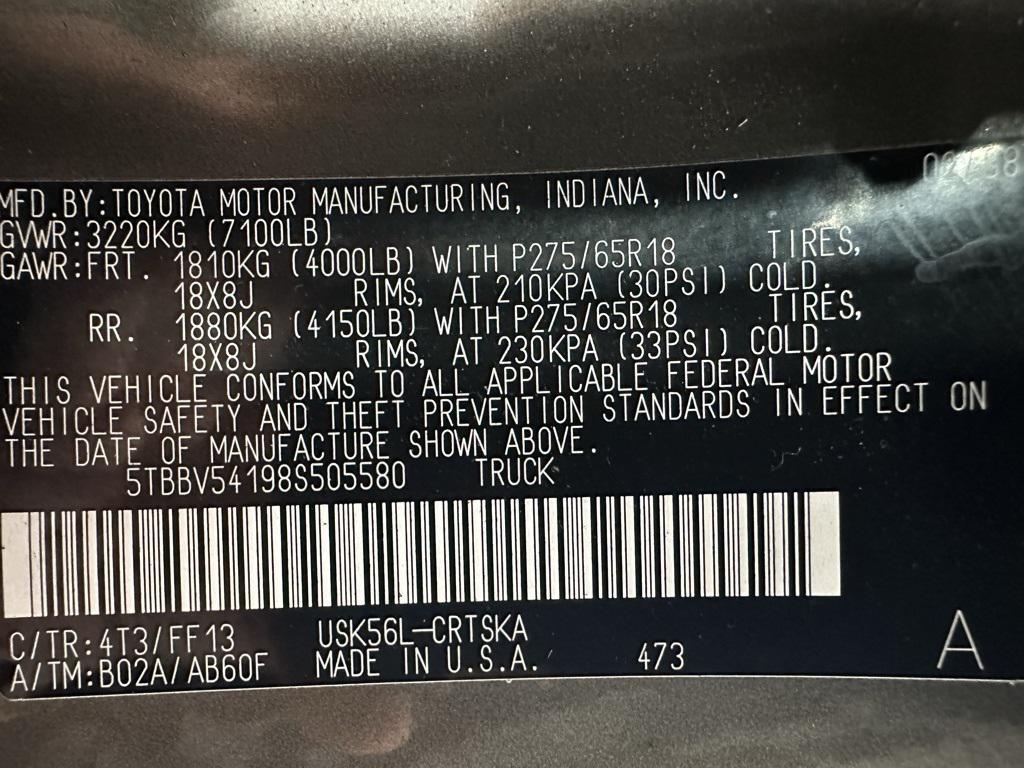 used 2008 Toyota Tundra car, priced at $23,995