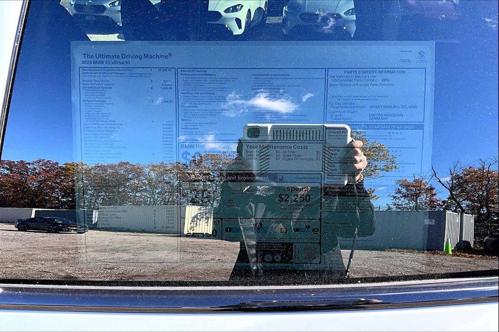 new 2026 BMW X3 car, priced at $57,940