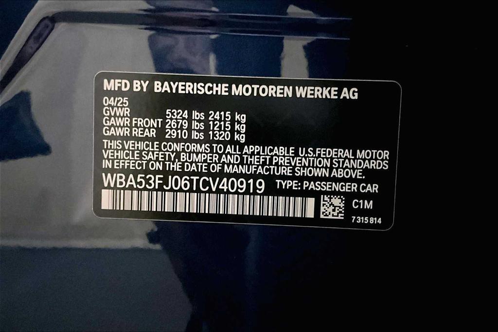 new 2026 BMW 530 car, priced at $65,140
