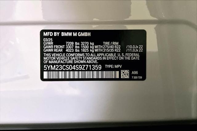 new 2025 BMW XM car, priced at $167,095