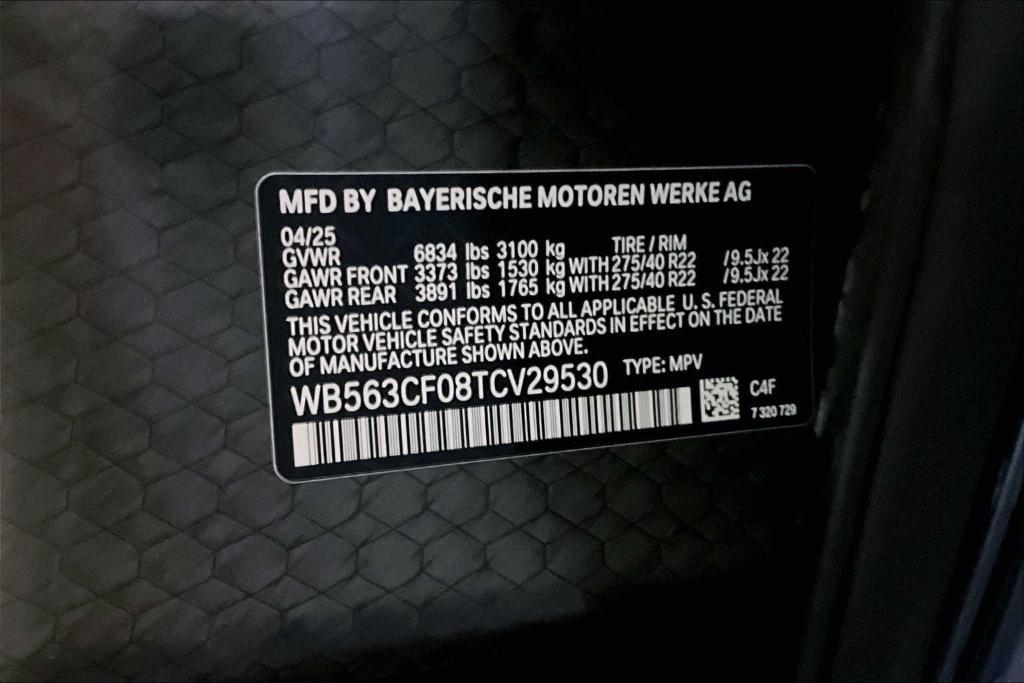 new 2026 BMW iX car, priced at $117,225