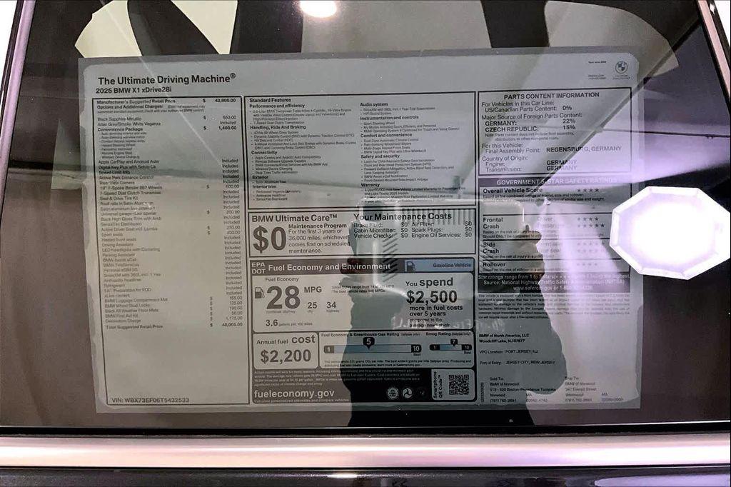 new 2026 BMW X1 car, priced at $48,005