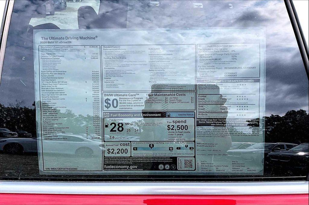 new 2026 BMW X1 car, priced at $48,005
