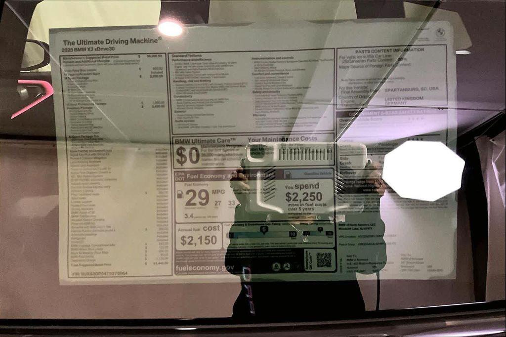 new 2026 BMW X3 car, priced at $61,440