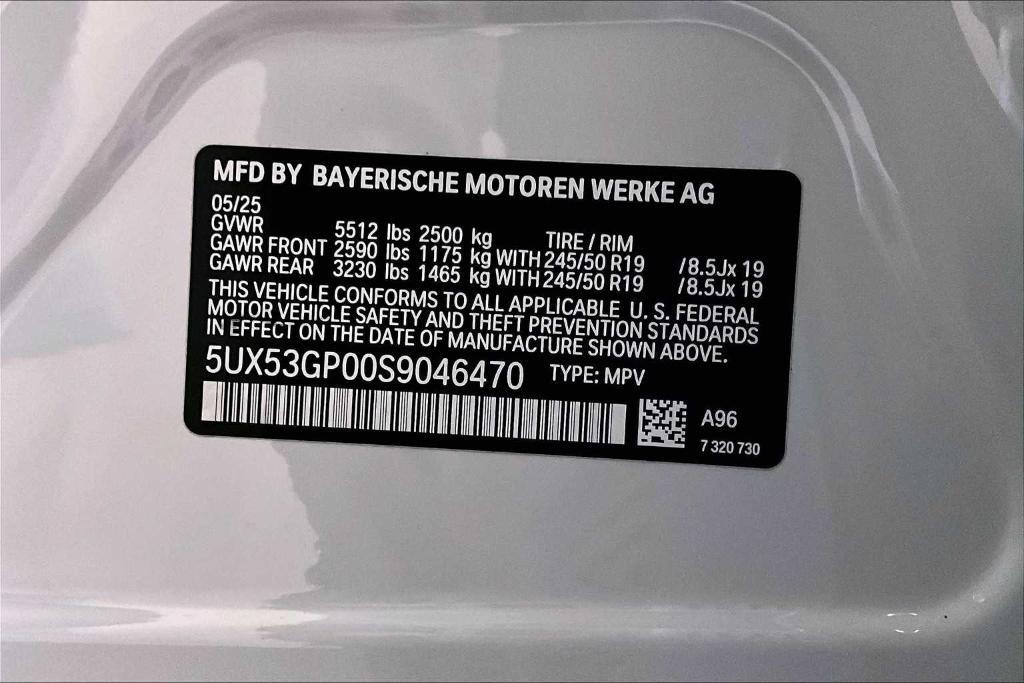 new 2025 BMW X3 car, priced at $55,410