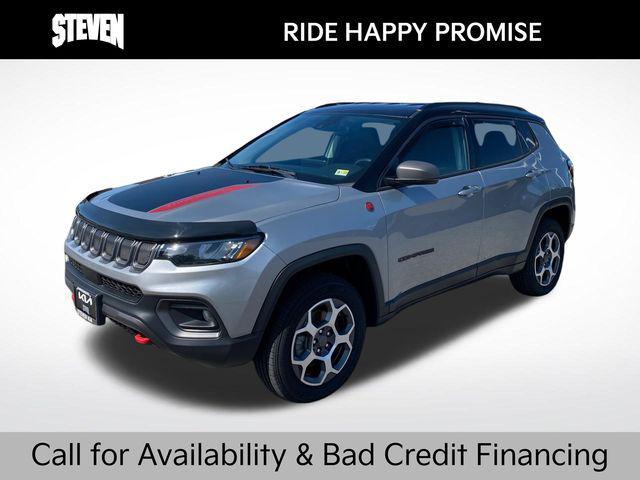 used 2022 Jeep Compass car, priced at $21,600