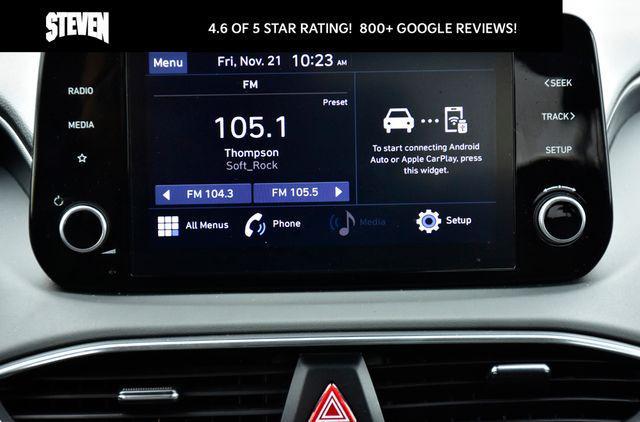 used 2021 Hyundai Santa Fe car, priced at $19,150