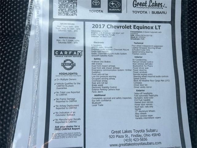 used 2017 Chevrolet Equinox car, priced at $8,355