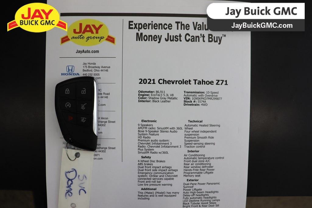 used 2021 Chevrolet Tahoe car, priced at $43,560