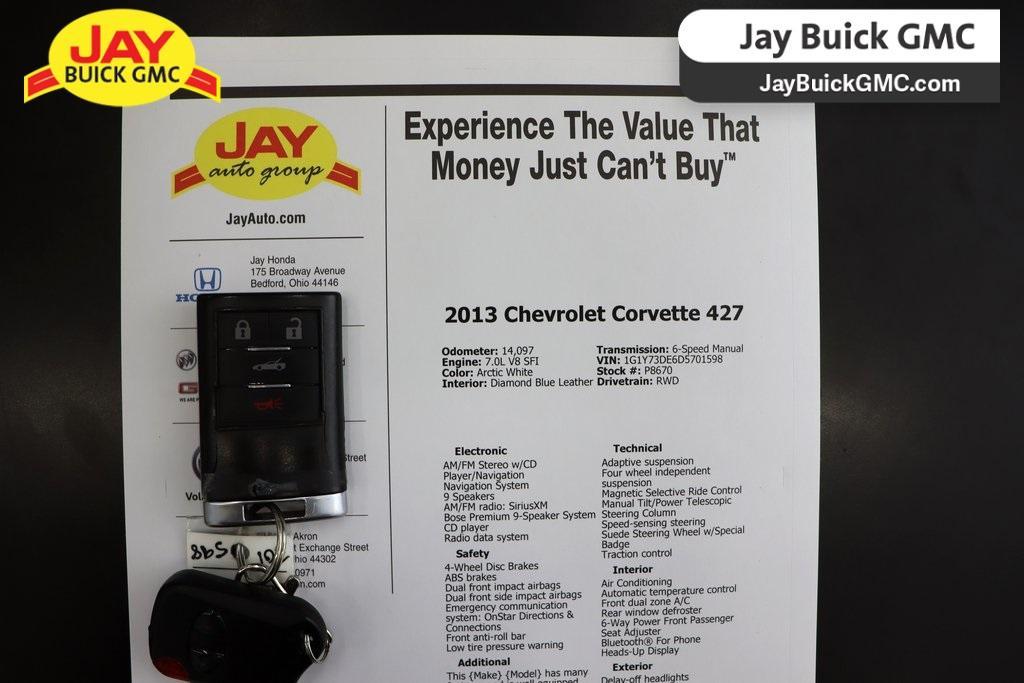 used 2013 Chevrolet Corvette car, priced at $59,940