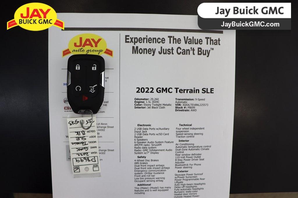 used 2022 GMC Terrain car, priced at $21,960