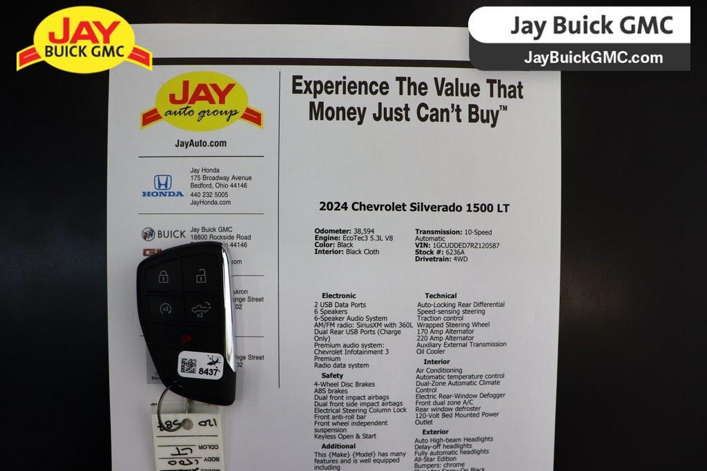 used 2024 Chevrolet Silverado 1500 car, priced at $38,560