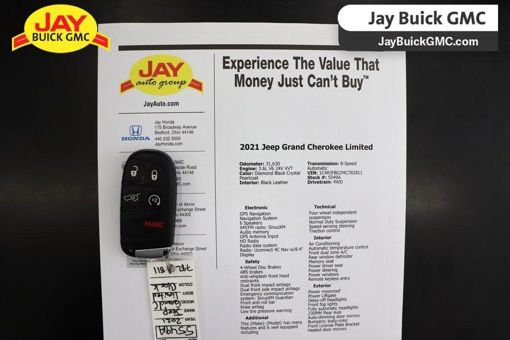 used 2021 Jeep Grand Cherokee car, priced at $26,960