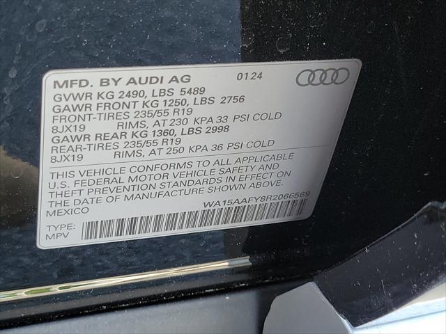 new 2024 Audi Q5 Sportback car, priced at $59,415