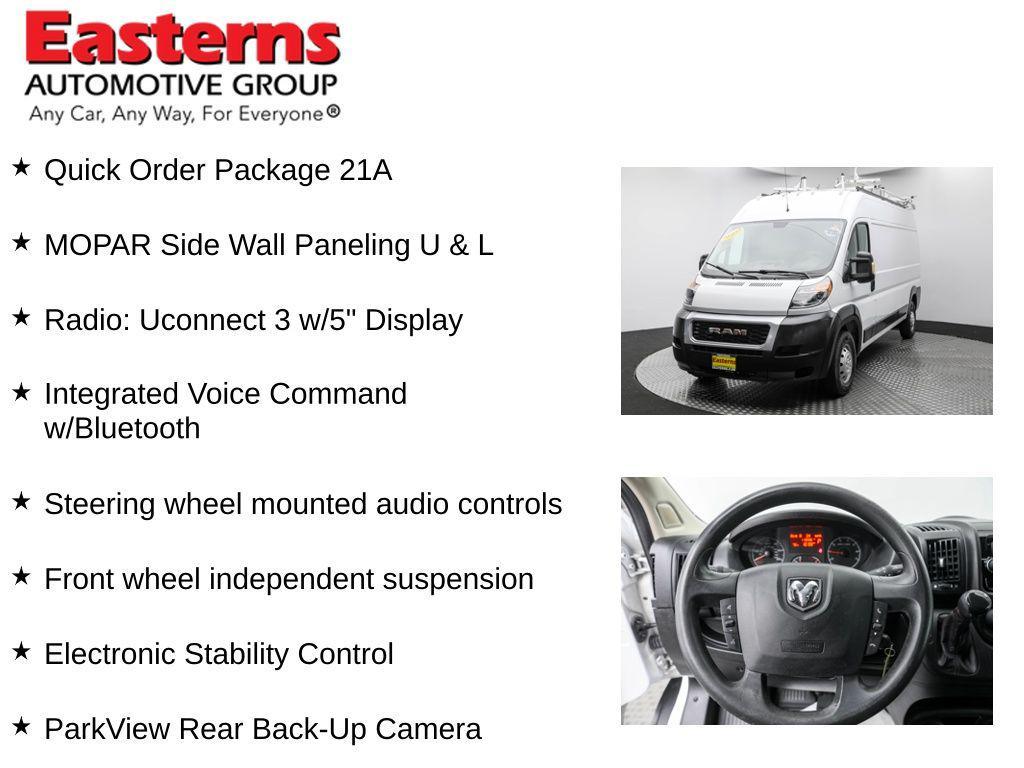 used 2021 Ram ProMaster 2500 car, priced at $19,950