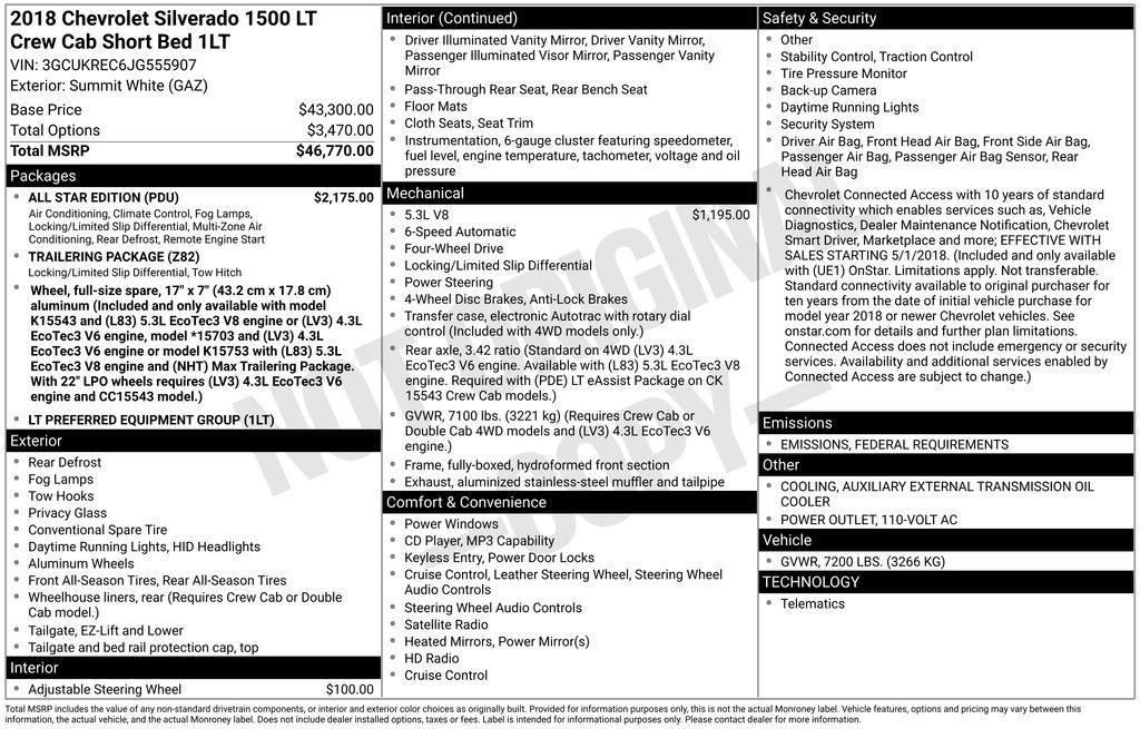 used 2018 Chevrolet Silverado 1500 car, priced at $23,950