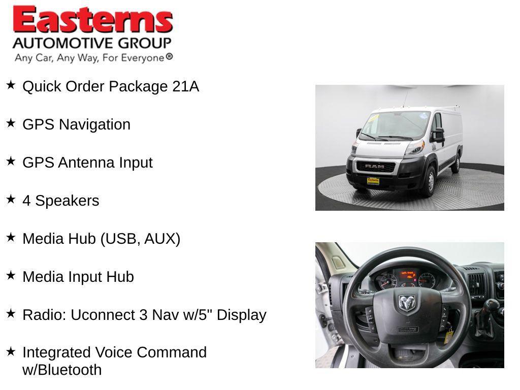 used 2020 Ram ProMaster 1500 car, priced at $13,250