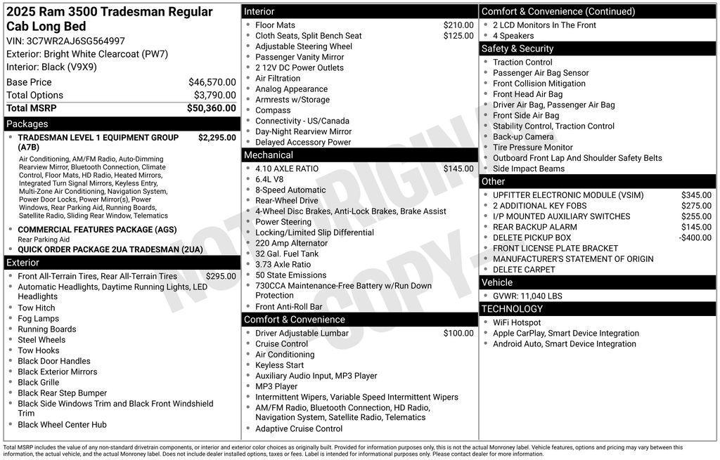 used 2025 Ram 3500 car, priced at $39,950