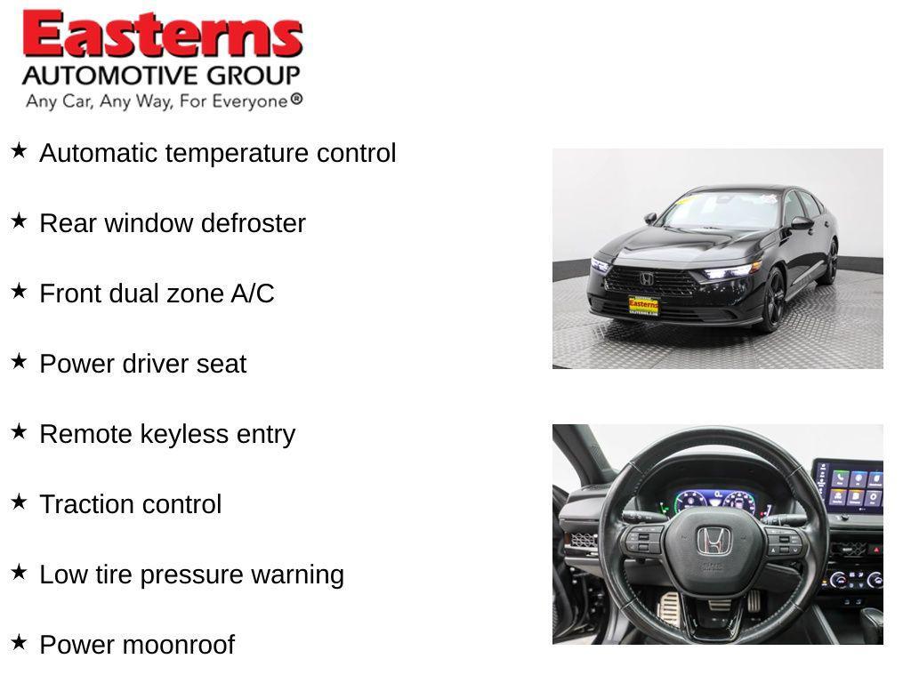 used 2023 Honda Accord Hybrid car, priced at $25,925