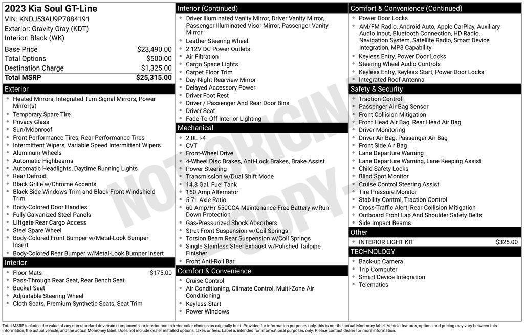 used 2023 Kia Soul car, priced at $19,290