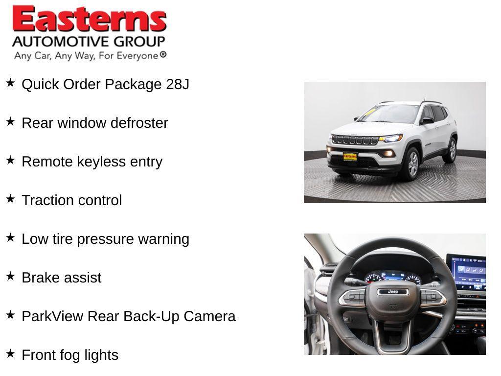 used 2022 Jeep Compass car, priced at $18,850