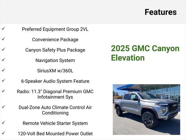 new 2025 GMC Canyon car, priced at $40,376