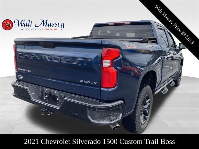 used 2021 Chevrolet Silverado 1500 car, priced at $32,813