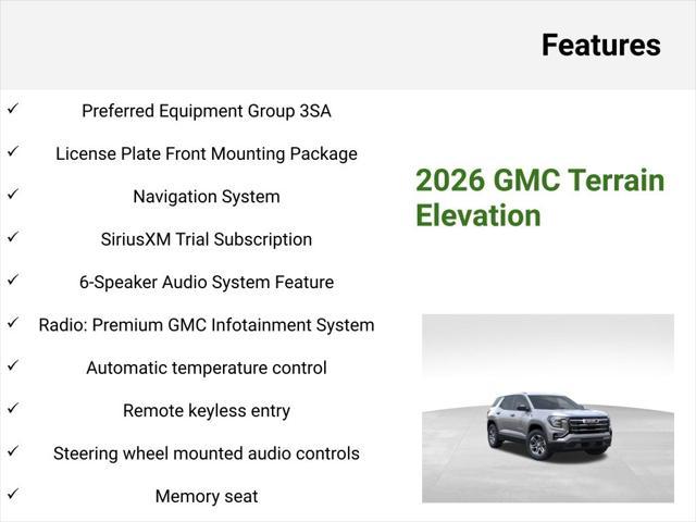 new 2026 GMC Terrain car, priced at $31,085
