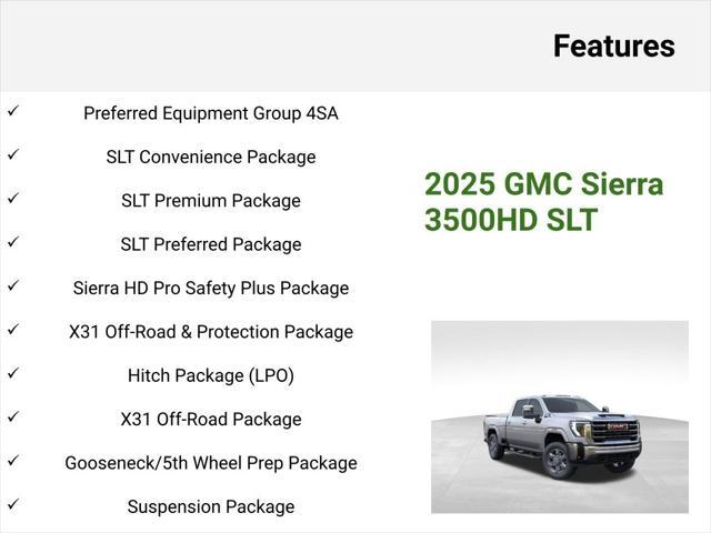 new 2025 GMC Sierra 3500 car, priced at $71,592