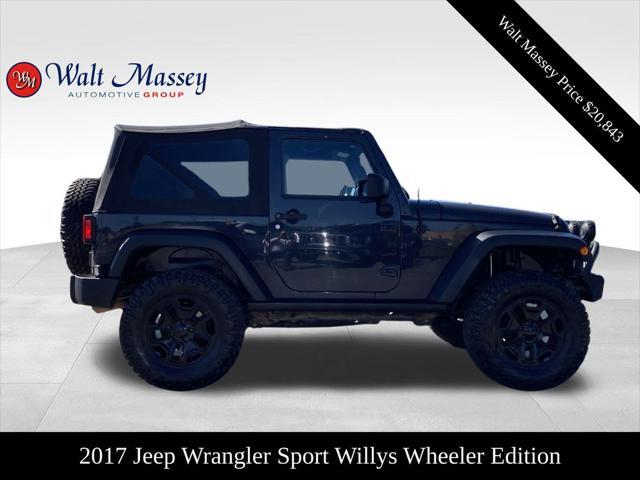 used 2017 Jeep Wrangler car, priced at $20,843