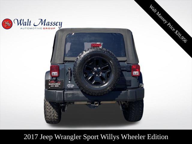 used 2017 Jeep Wrangler car, priced at $20,956