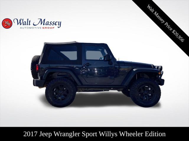 used 2017 Jeep Wrangler car, priced at $20,956