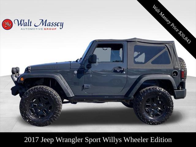 used 2017 Jeep Wrangler car, priced at $20,843