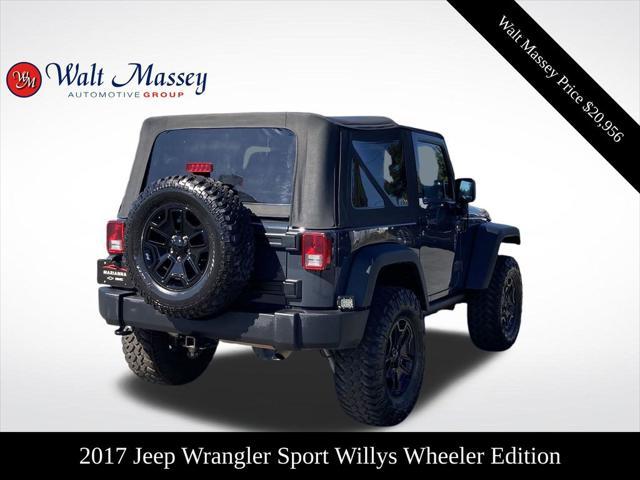 used 2017 Jeep Wrangler car, priced at $20,956