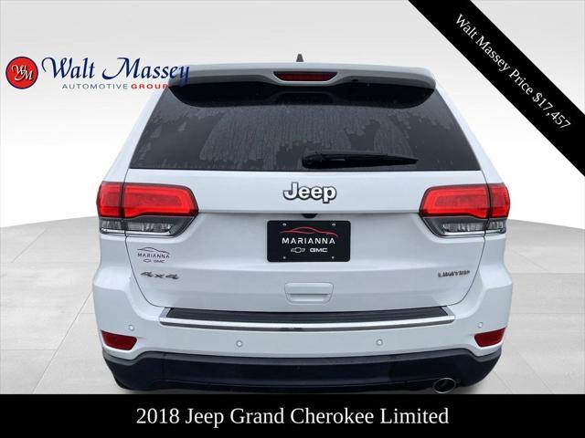 used 2018 Jeep Grand Cherokee car, priced at $17,457