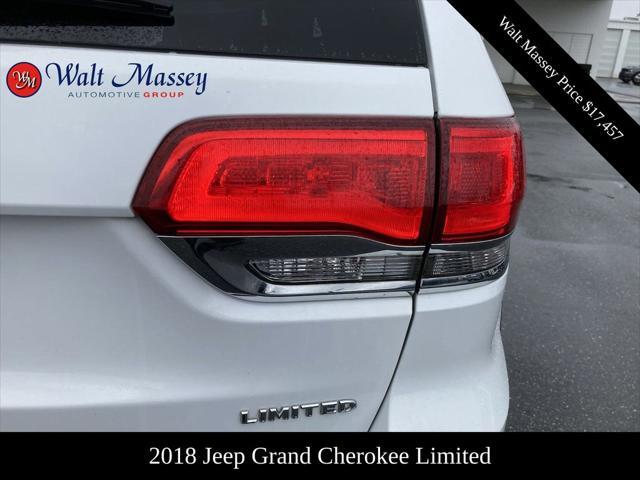 used 2018 Jeep Grand Cherokee car, priced at $17,457