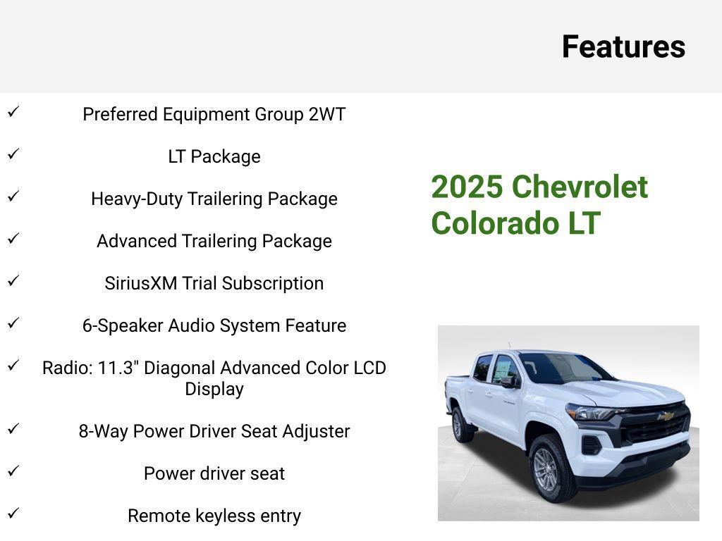 new 2025 Chevrolet Colorado car, priced at $33,922