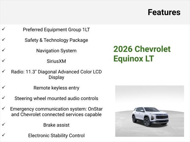 new 2026 Chevrolet Equinox car, priced at $30,520