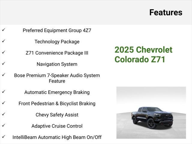 new 2025 Chevrolet Colorado car, priced at $48,776