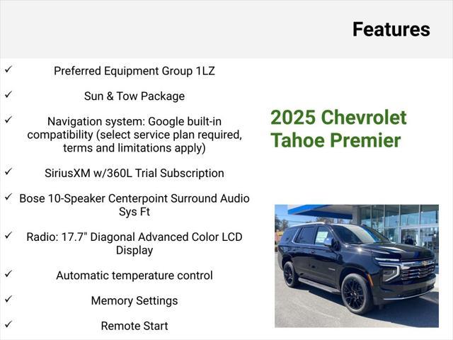 new 2025 Chevrolet Tahoe car, priced at $79,484