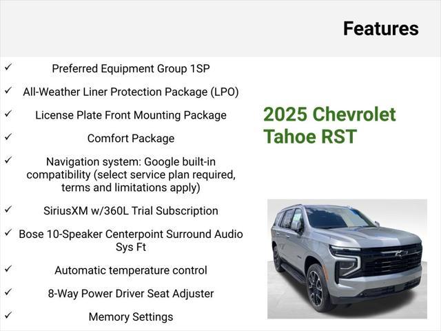 new 2025 Chevrolet Tahoe car, priced at $70,618