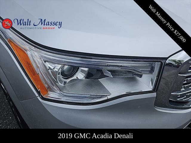 used 2019 GMC Acadia car, priced at $27,000